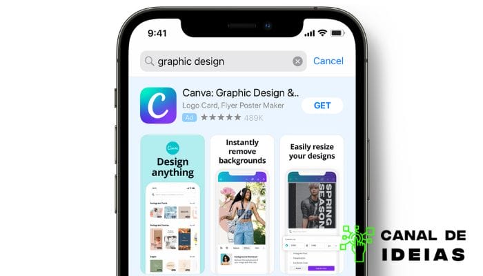 App Canva - Crie Designs e Projetos Online